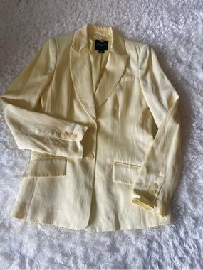 Marciano Light Yellow Tailored Blazer